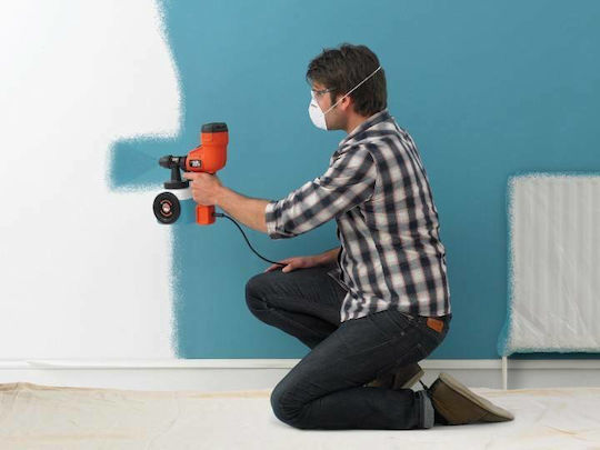 Black & Decker HVLP200 Ηλεκτρικό Πιστόλι Βαφής 400W με Δοχείο 1.2lt