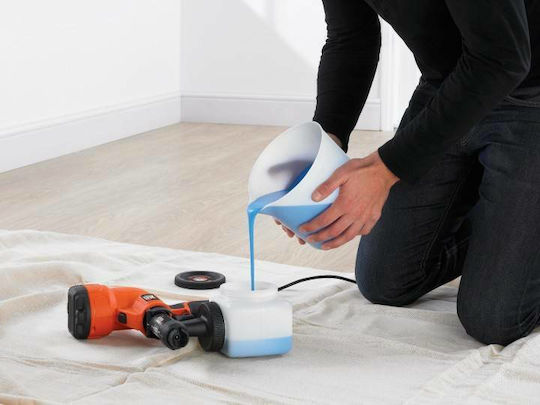 Black & Decker HVLP200 Ηλεκτρικό Πιστόλι Βαφής 400W με Δοχείο 1.2lt
