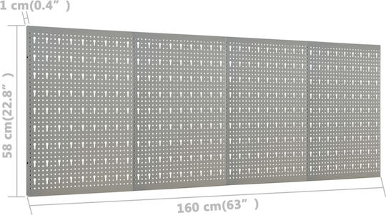 vidaXL Perforated Back 160x58cm