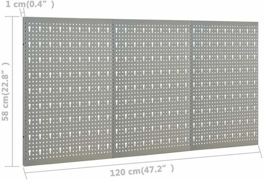 vidaXL Perforated Back 120x58cm