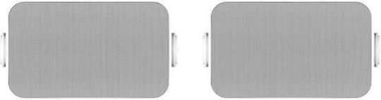 Sonos Outdoor Passive Wall Installation Speakers Pair 19.1x19.9x32.92cm White