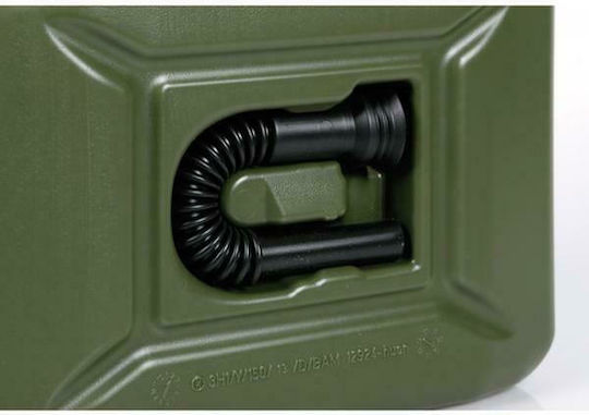 Lampa Double Position Fuel Can Plastic with Extension Tube 10lt Green
