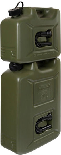 Lampa Double Position Fuel Can Plastic with Extension Tube 10lt Green