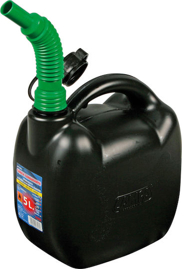 Lampa Jerry Can Fuel Container Double Position Plastic with Extension Tube 5lt Black