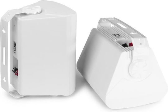 Power Dynamics BGO50 Wall Mount Installation Speakers Pair 17.9x15.3x24cm White