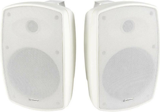 Adastra BH6 Passive Wall-Mount Installation Speakers 70W Pair 19.5x19x29cm White