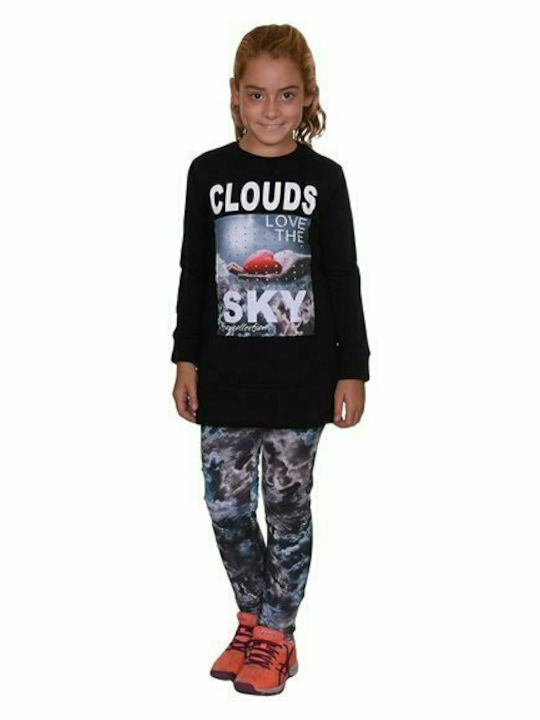 Trax Kids Set with Leggings Winter 2pcs Black