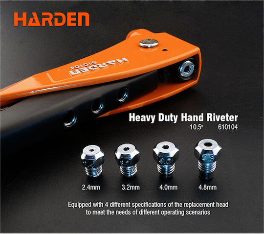 Harden 610104 Riveter Type Gun Length 260mm Set 55 Pieces