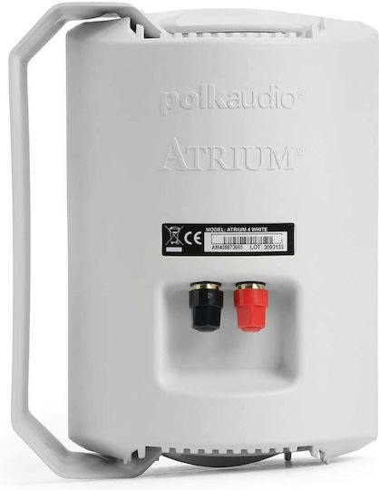 Polk Audio Atrium5 Passive Wall Installation Speakers 100W Pair 17.2x19.7x26.2cm White