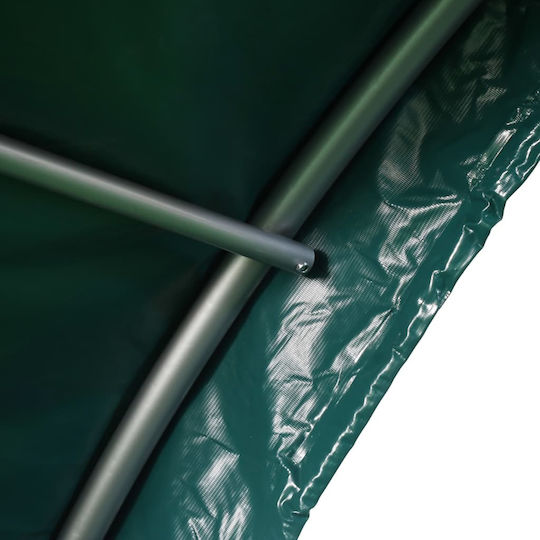 vidaXL Livestock Tent 3.7x3.7m PVC Green