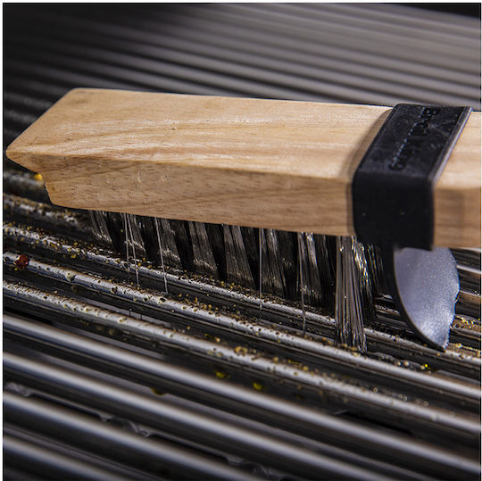 Broil King Wooden BBQ Cleaning Brush with Scraper 51cm