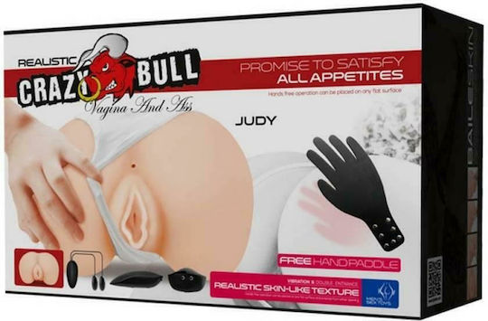 Crazy Bull Judy Мастурбатор Задник / Вагина с вибрация BM-009095Z-1 1бр