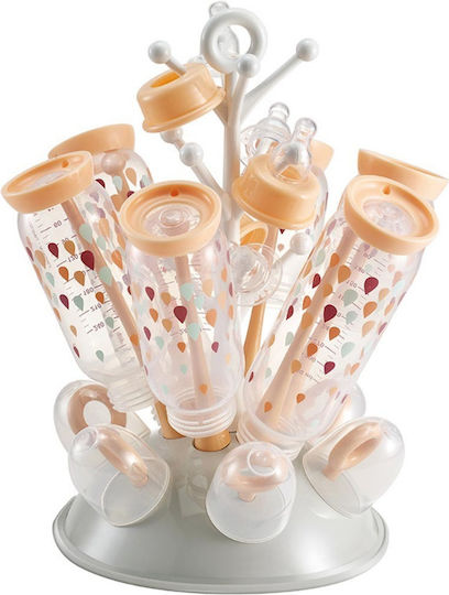 Beaba Drying Rack for 6 Baby Bottles Pink 1pcs