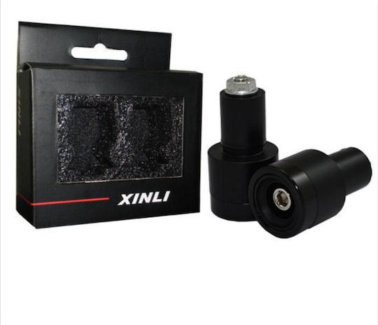 Xinli Motorcycle Handlebar Counterweights 323 in Black Colour