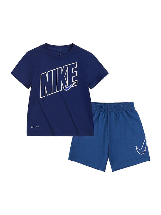Nike Kids Clothing Set with Shorts Navy Blue 2 Pieces