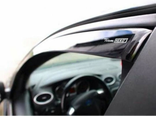Heko Set of Windbreakers Front and Rear Car Dark Fime for Renault Espace 4pcs