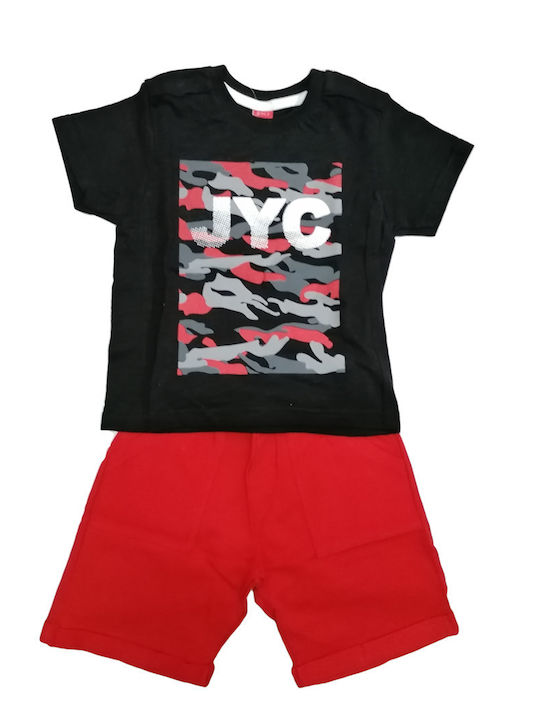 Joyce Kids Set with Shorts Summer 2pcs Black