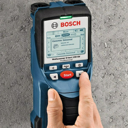 Bosch D-tect 150 SV Ψηφιακός Ανιχνευτής Καλωδίων, Μετάλλου, Ξύλου & Σωλήνων