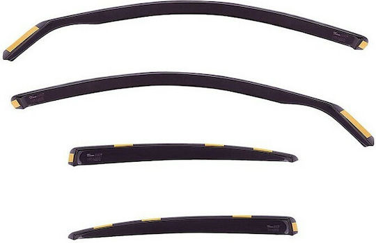 Heko Satz Windabweiser Vordere Dark Fime für Renault Online-Shop 2Stück