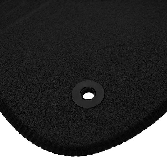 Cik Set of Front and Rear Mats 4pcs for Peugeot 208 3D/5D 04/2012-2019 Black