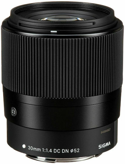 Sigma Crop Camera Lens 30mm f/1.4 DC DN Contemporary Wide Angle for Canon EF-M Mount Black