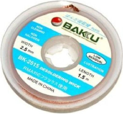 Baku Desoldering Braid Copper 2.5mmx1.5m BK-2515