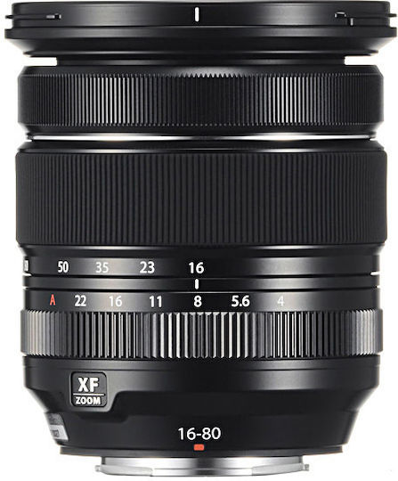 Fujifilm Crop Camera Lens XF 16-80mm f/4 R OIS WR Telephoto / Wide Angle for Fujifilm X Mount Black