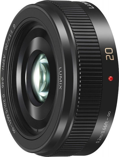 Panasonic Crop Camera Lens Lumix G 20mm f/1.7 II ASPH Standard / Pancake for Micro Four Thirds (MFT) Mount Black