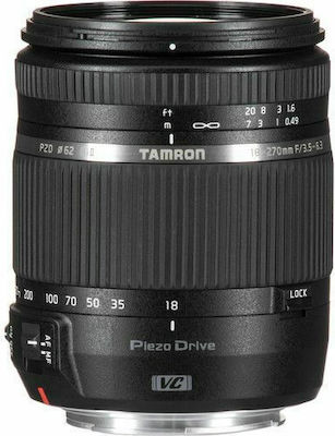 Tamron Crop Фотообектив AF 18-270mm f/3.5-6.3 Di II VC PZD Стандартно увеличение за Канон EF Монтаж Черен