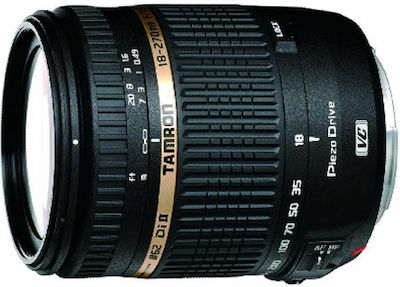 Tamron Crop Фотообектив AF 18-270mm f/3.5-6.3 Di II VC PZD Стандартно увеличение за Канон EF Монтаж Черен