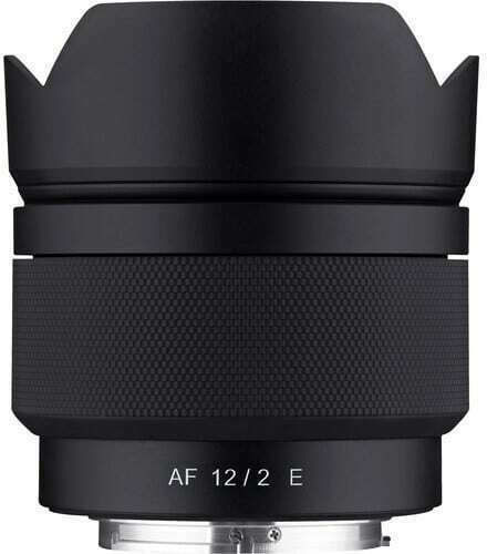 Samyang Crop Φωτογραφικός Φακός 12mm f/2.0 AF Compact Ultra-Wide Angle Wide Angle για Sony E Mount Μαύρος