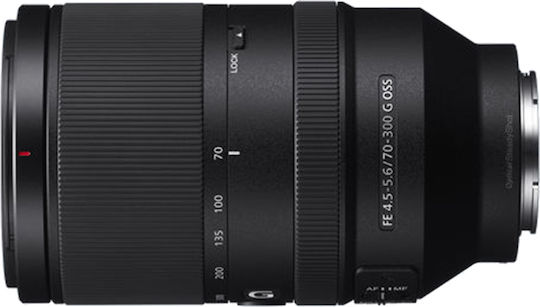 Sony Full Frame Φωτογραφικός Φακός FE 70-300mm f/4.5-5.6 G OSS Tele Zoom για Sony E Mount Μαύρος