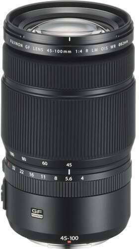 Fujifilm Full Frame Φωτογραφικός Φακός GF 45-100mm f/4 R LM OIS WR Tele Zoom για Fujifilm G Mount Μαύρος
