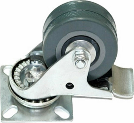 FFG Furniture Wheel made of Metal in Gray Color 5x5cm