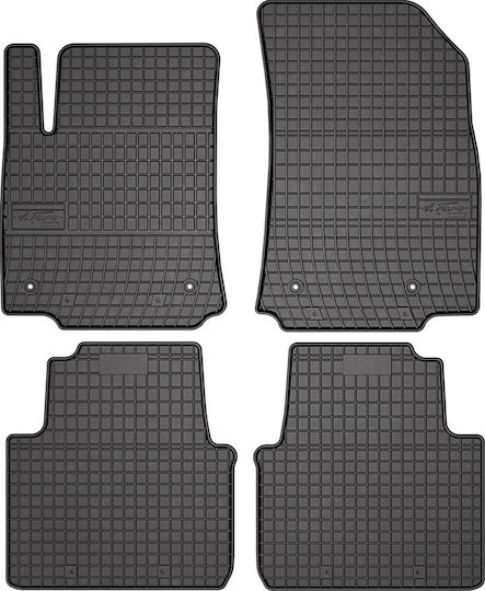 Frogum Set of Front and Rear Mats 4pcs for Citroen C3 Aircross 2018 Black