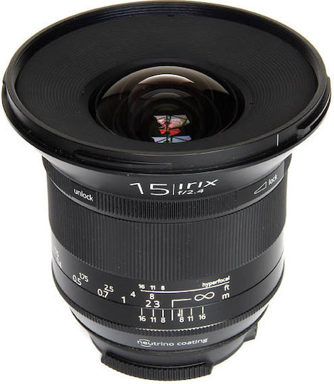 Irix Full Frame Camera Lens Firefly 15mm f/2.4 Wide Angle for Nikon F Mount Black
