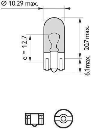 Carpoint Лампи Автомобила & Мотоциклета T10 Обикновени 12V 5W 2бр