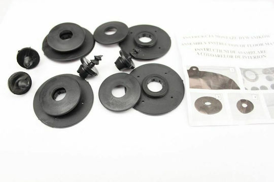 Rezaw Plast Set of Front and Rear Mats 3pcs Tray Type 2003-2008 Black