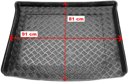 Rezaw Plast Trunk Mat Tray Type for Fiat 500 2012+ Black