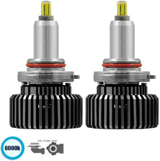 GloboStar Lampen Auto Extreme Truck Series H10 Canbus LED 6000K Kaltes Weiß 9-32V 120W 1Stück