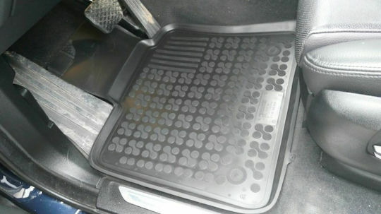 Rezaw Plast Set of Front and Rear Mats 3pcs Tray Type for BMW X5 / X6 2013+ Black
