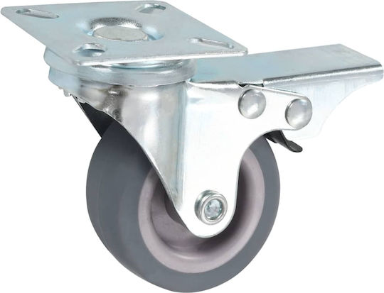 vidaXL 277911 Rotating Wheels with Rubber Brake 8 Pieces 50mm