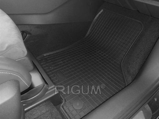 Rigum Set of Front and Rear Mats 4pcs Tray Type for Audi A3 2020+ Black