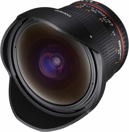 Samyang Full Frame Φωτογραφικός Φακός 12mm f/2.8 ED AS NCS (AE) Fisheye για Nikon F Mount Μαύρος