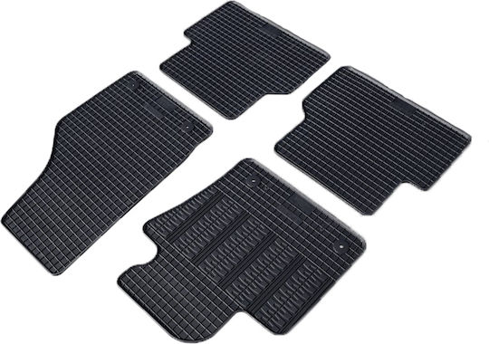Cik Satz Vorder- und Hintermatten 4Stück aus Gummi für Audi Q3 2011-2018 Schwarz