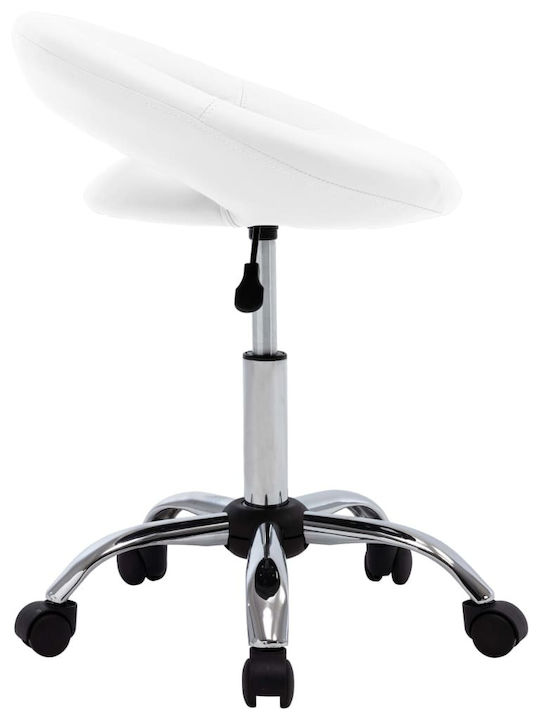 Office Desk Stool White 45x43x57.5cm