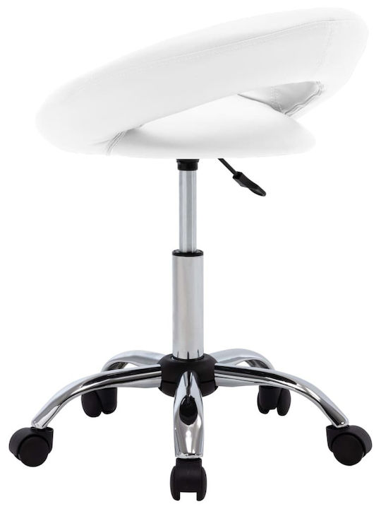 Office Desk Stool White 45x43x57.5cm