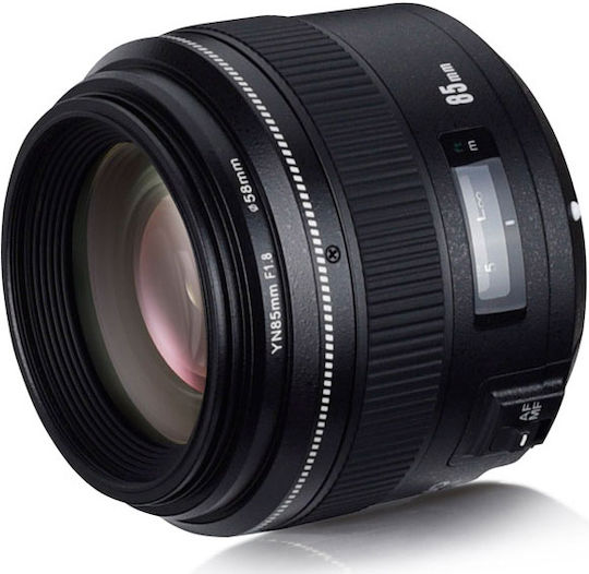 Yongnuo Full Frame Camera Lens 85mm f/1.8 Telephoto for Nikon F Mount Black