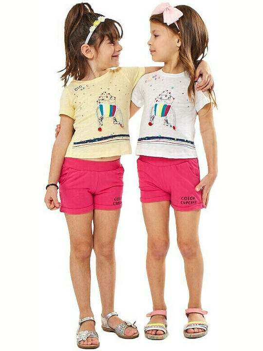 Kinder-Set mit Shorts Sommer 2Stück Gelb