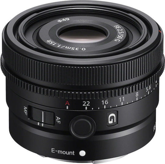 Sony Full Frame Φωτογραφικός Φακός FE 50mm f/2.5 G Σταθερός για Sony E Mount Μαύρος